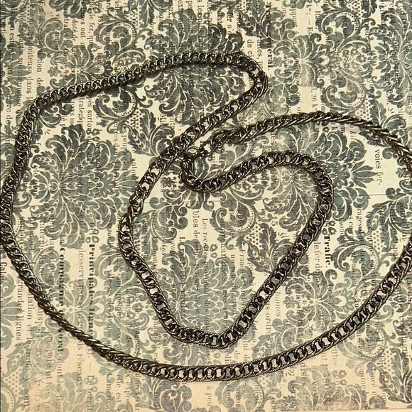 Twisted Silver Chain Necklace - Picture 1 of 2